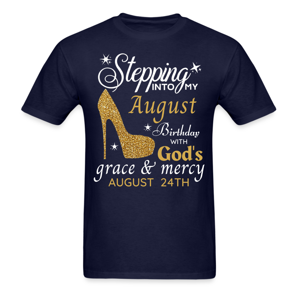 AUGUST 24TH GRACE UNISEX SHIRT - navy