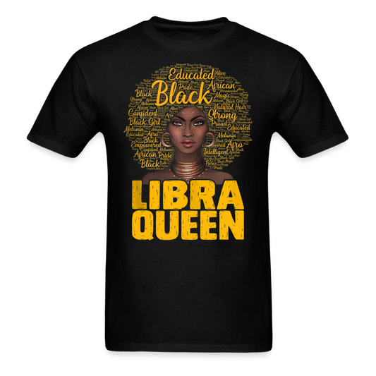 LIBRA GOLDEN QUEEN UNISEX SHIRT - black