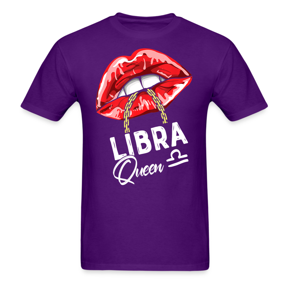 LIBRA RED LIPS UNISEX SHIRT - purple