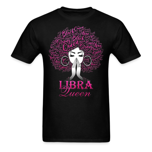 LIBRA PINK QUEEN UNISEX SHIRT - black