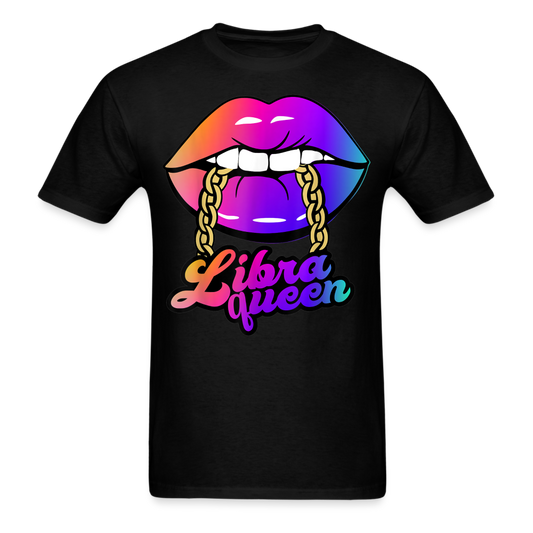 LIBRA RAINBOW LIPS UNISEX SHIRT - black