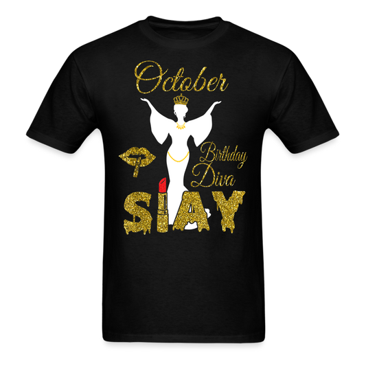 OCTOBER DIVA SLAY UNISEX SHIRT - black