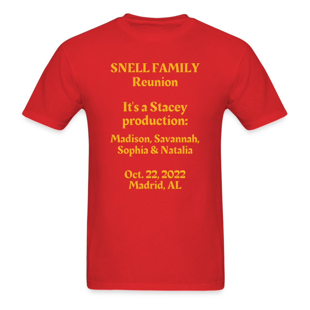 SNELL FAMILY - STACEY - red