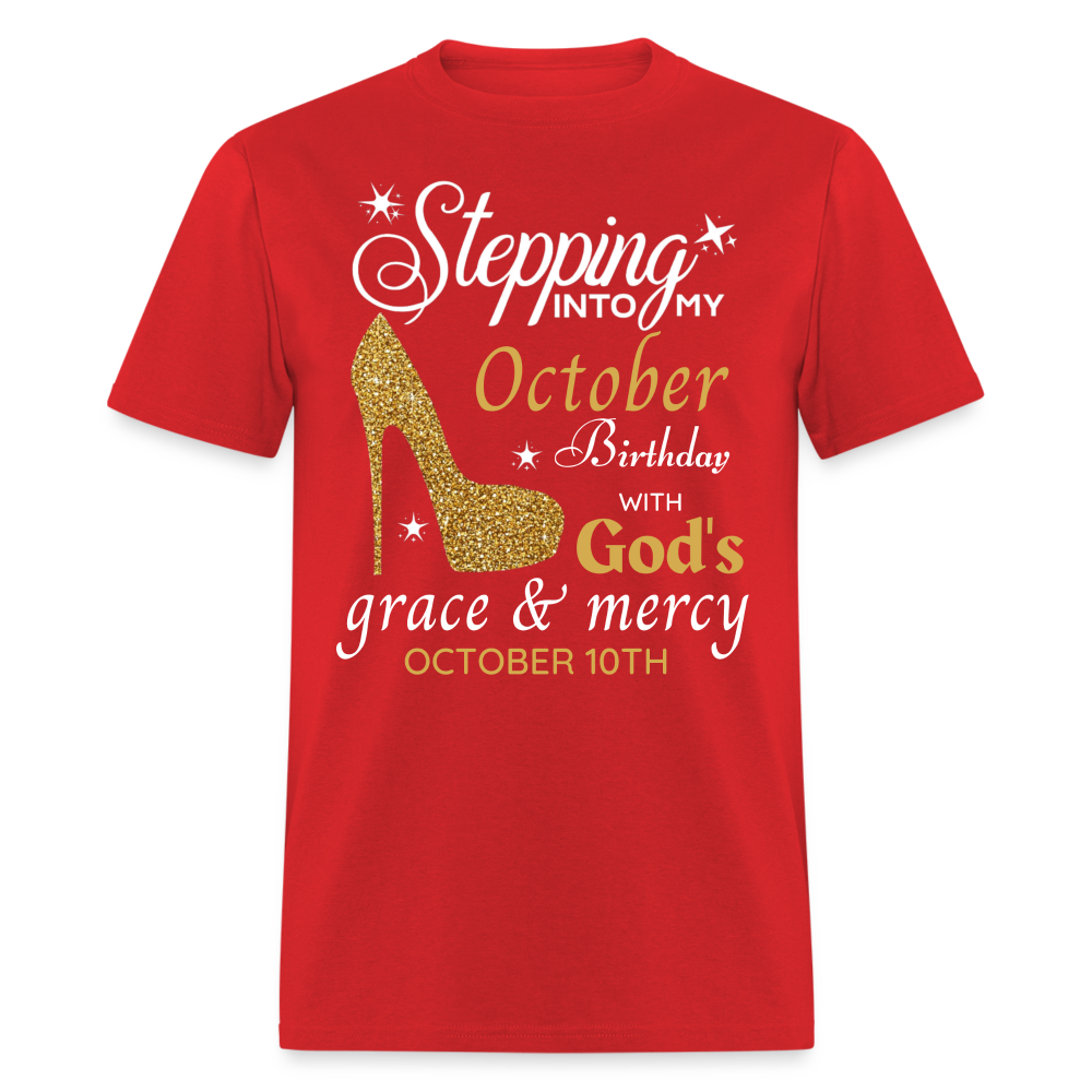 OCTOBER 10TH GRACE UNISEX SHIRT - red