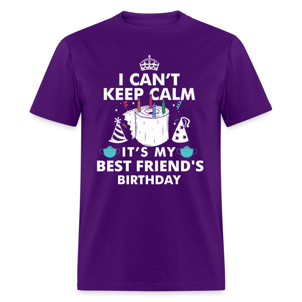 MY BEST FRIENDS BIRTHDAY UNISEX SHIRT - purple