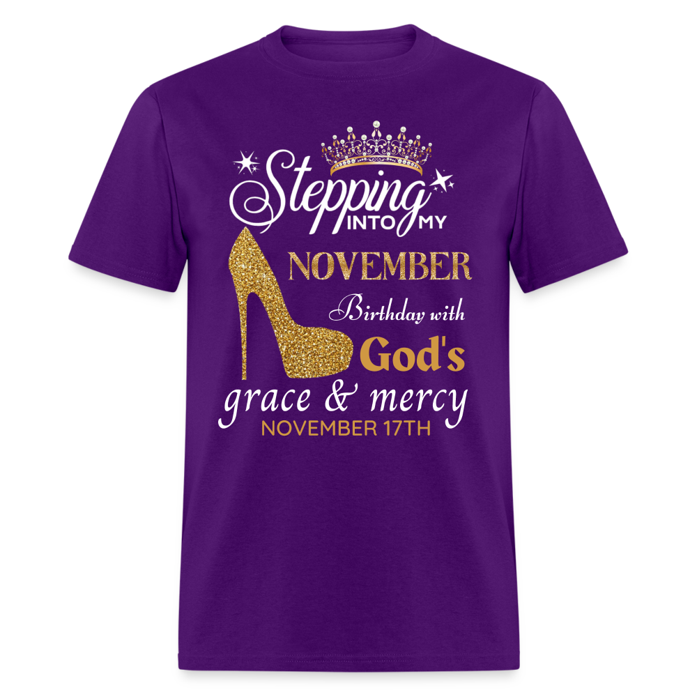 NOVEMBER 17TH GRACE UNISEX SHIRT - purple