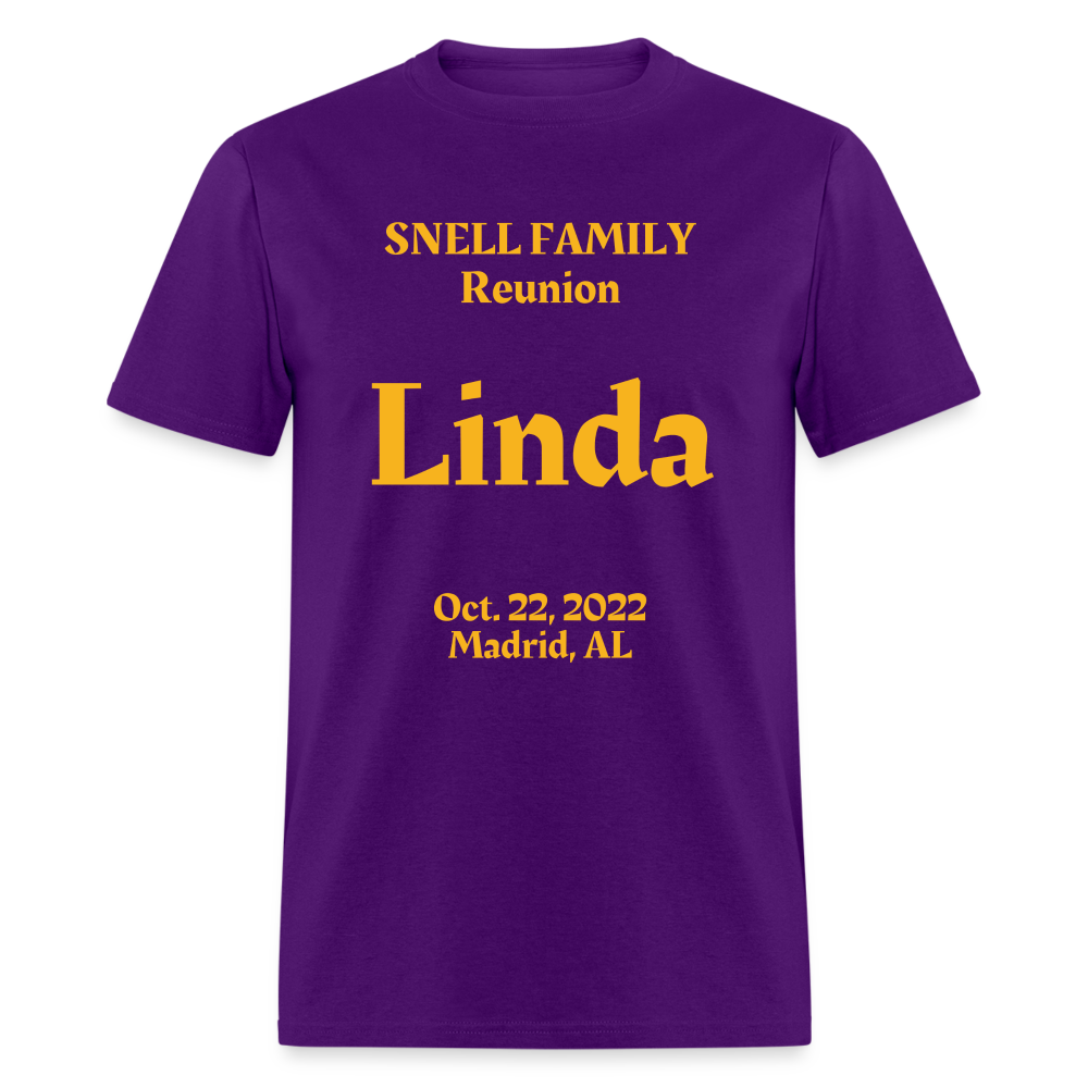 LINDA SNELL FAMILY FRONT BACK - purple
