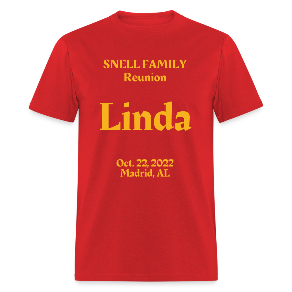 LINDA SNELL FAMILY FRONT BACK - red