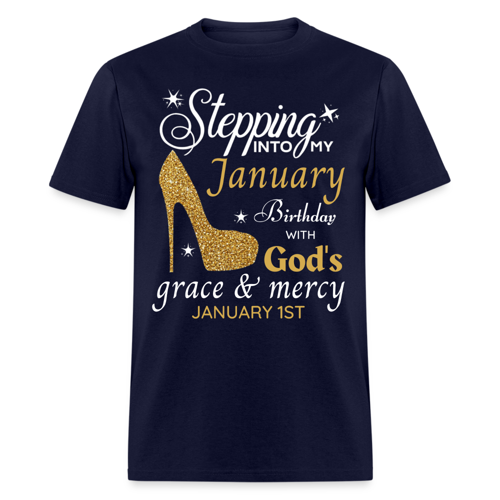 JANUARY 1ST GRACE SHIRT - navy