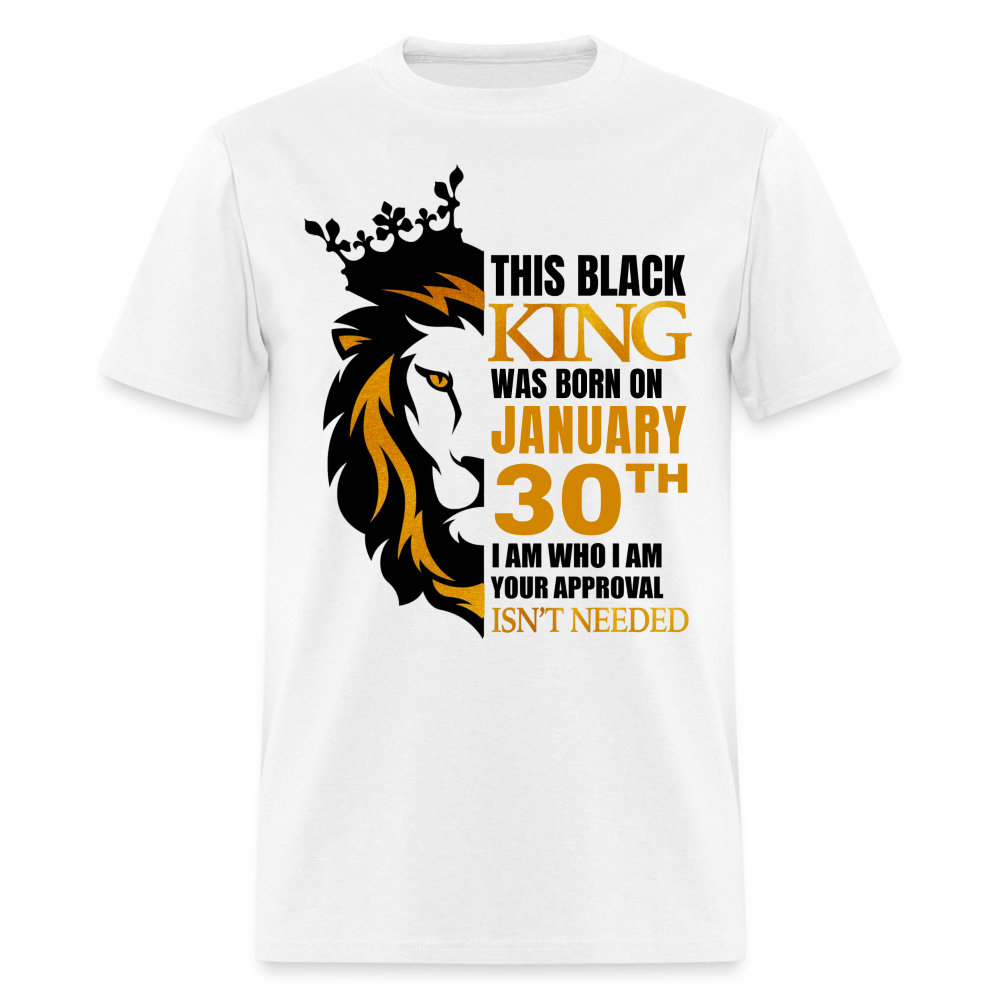 30TH JANUARY BLACK KING SHIRT - white