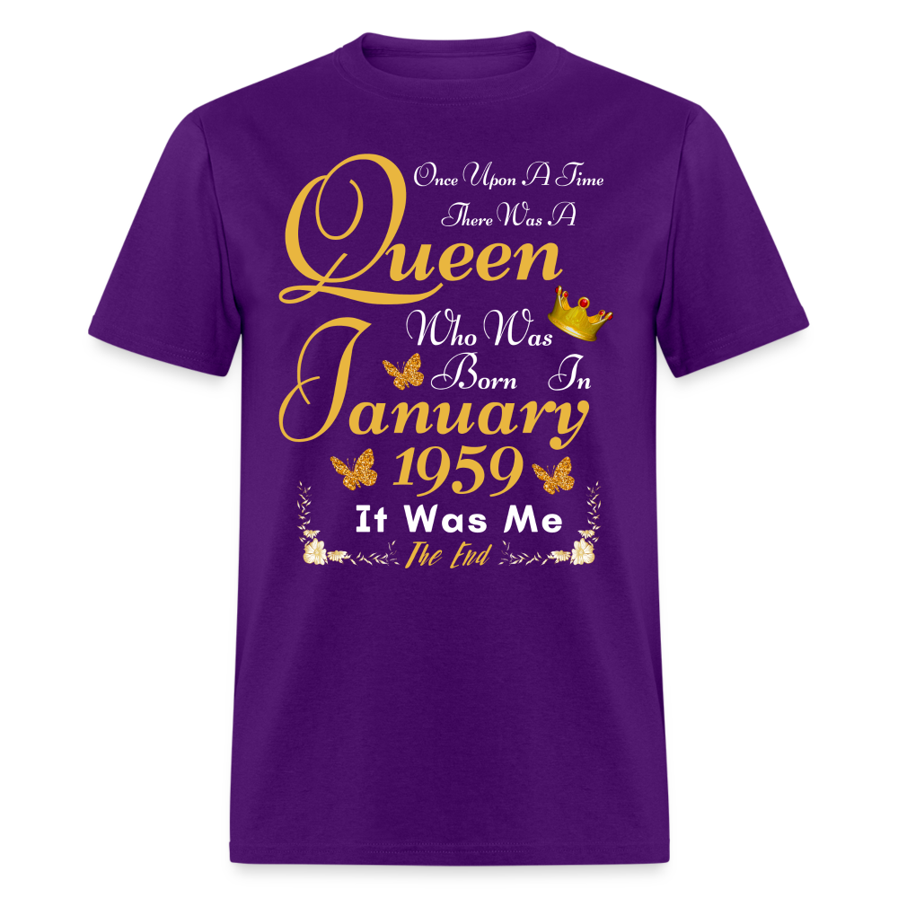 QUEEN JANUARY 1959 SHIRT - purple