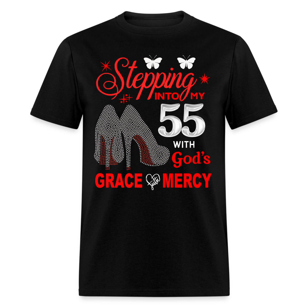 STEP 55 GRACE FAITH MERCY SHIRT - black